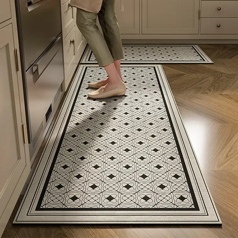 Kitchen Floor Mat Absorbent Non-slip Carpet Diatom Mud Long Foot Mats Minimalist Style Home Decoration Rug for Bathroom 주방 카펫
