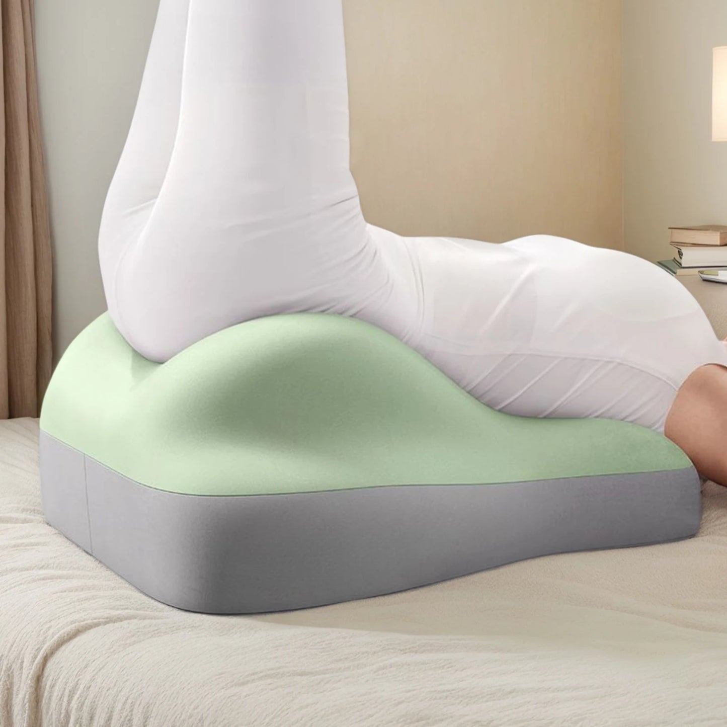 Memory Foam Pillow Ergonomic Bed Pillow Bedroom Waist Cushion Pillow Positioning Cushion for Back Neck & Waist Pain Relief
