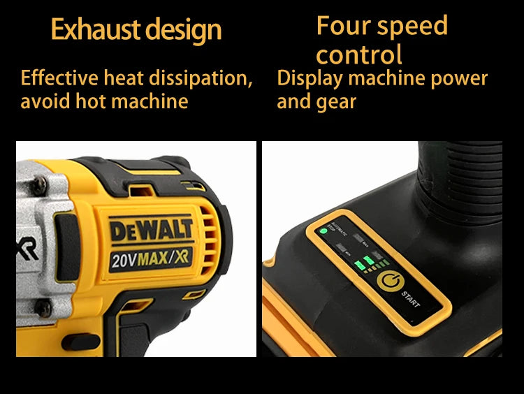 DEWALT DCD887 Wireless Brushless Electric Screwdriver Drill Tool Cordless Power Tool for Removing Screws And Drilling