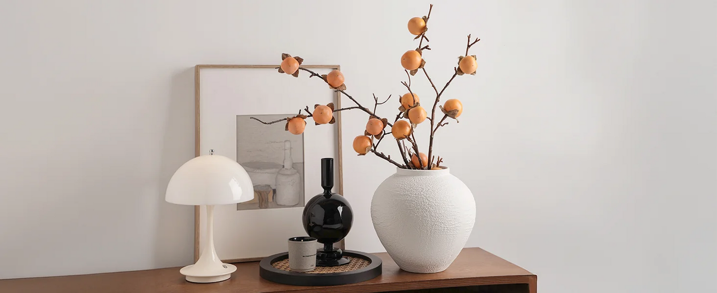 Minimalist Textured Ceramic Vase For Contemporary Home Decor