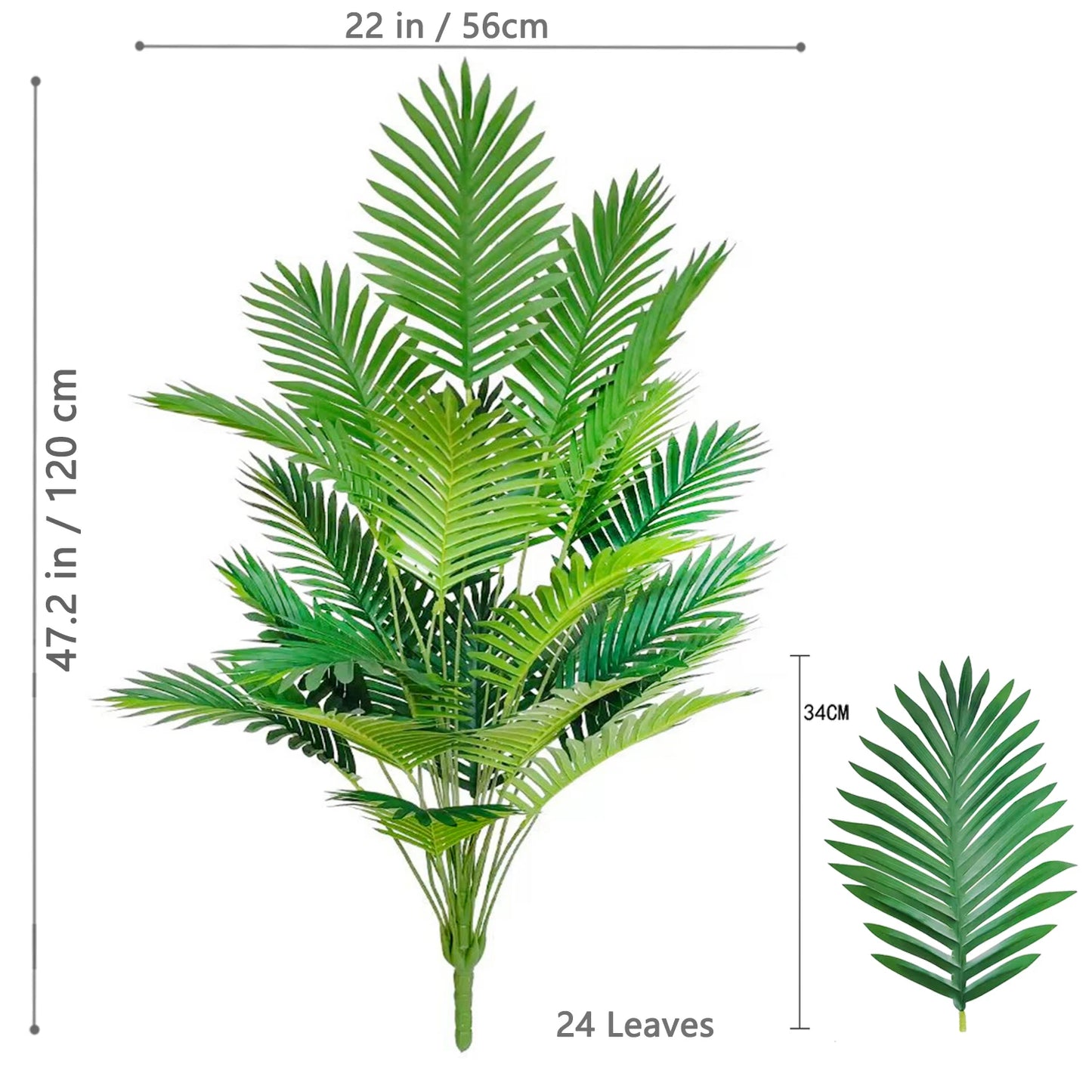 Artificial Palm Tree Tropical Plant for Home Garden Decor