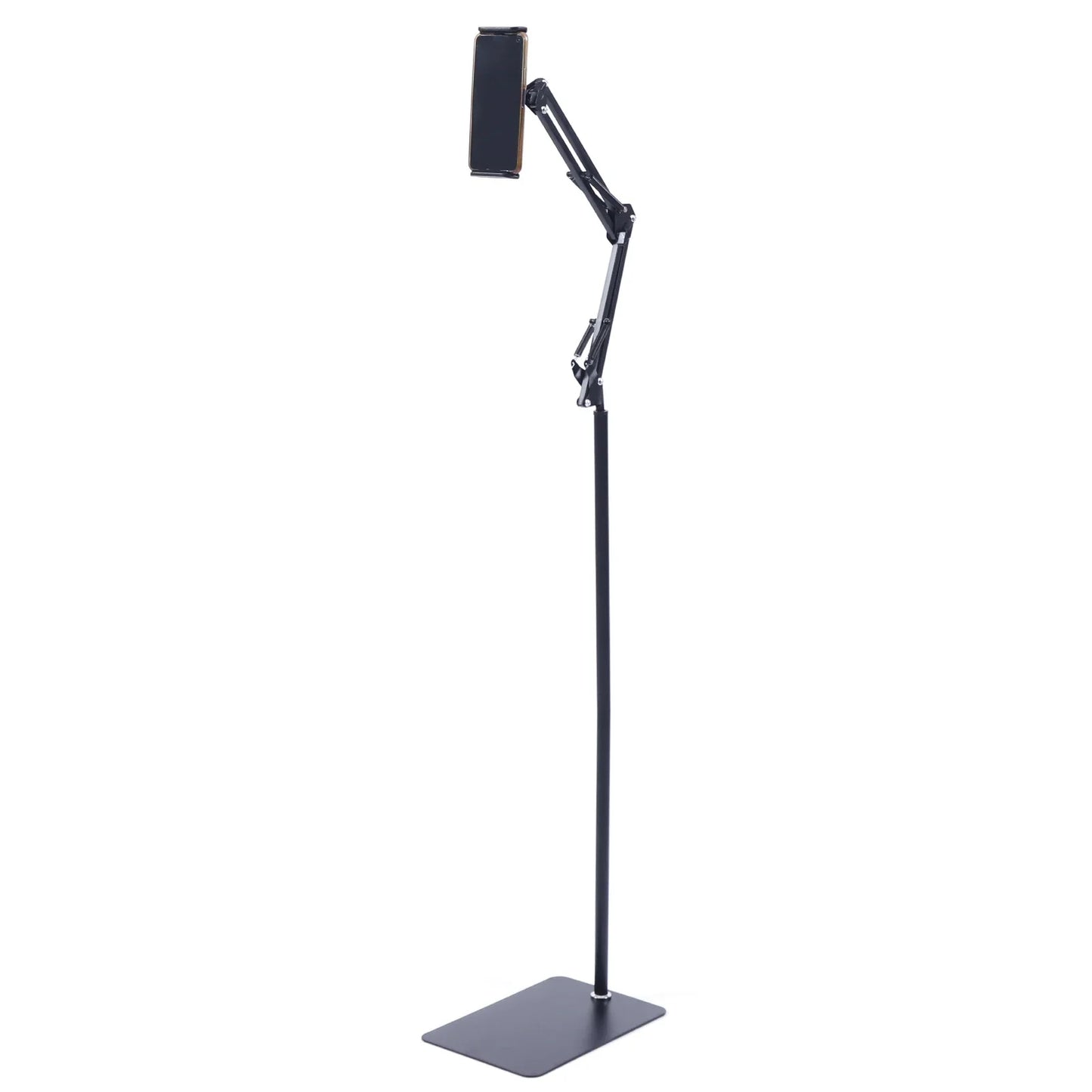 1.35M Height Tablet Stand Tripod Floor Holder Adjustable Tablet Mobile Phone Mount Lazy Frame Enlarged Square Base