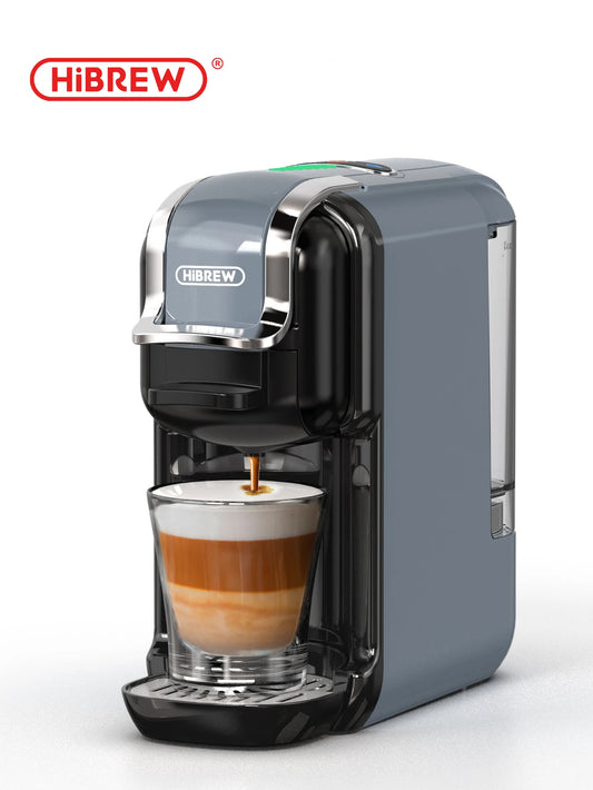 HiBREW Multiple Capsule Coffee Machine Hot Cold Dolce Gusto Nespresso ESE Pod Ground Coffee 20 Bar 5 in 1