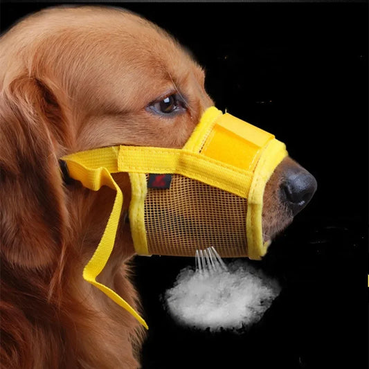 Breathable Nylon Dog Muzzle Anti Barking With Adjustable Straps