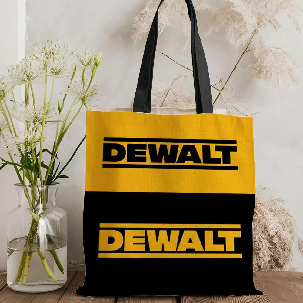 Tool Box D-DeWaltS Storage Bags Storage Bags Canvas Tote Bag Large Capacity Shoulder Fashion Eco Shopping Handbag