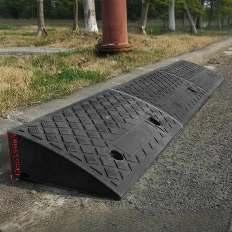 Portable Threshold Ramp 3/5/6/7/8/9/10cm Height Non-Slip Surface Durable Ramp for Car Motorcycle Wheelchair Scooter Pets Access