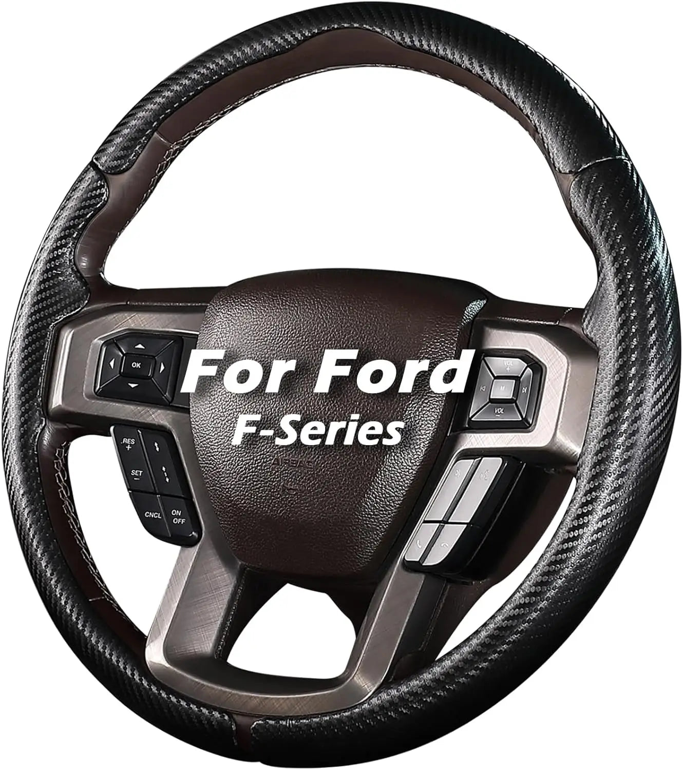 Custom-fit Steering Wheel Cover for Ford Trucks & SUVs, Anti-skid & Easy Install, Protects and Enhances Grip