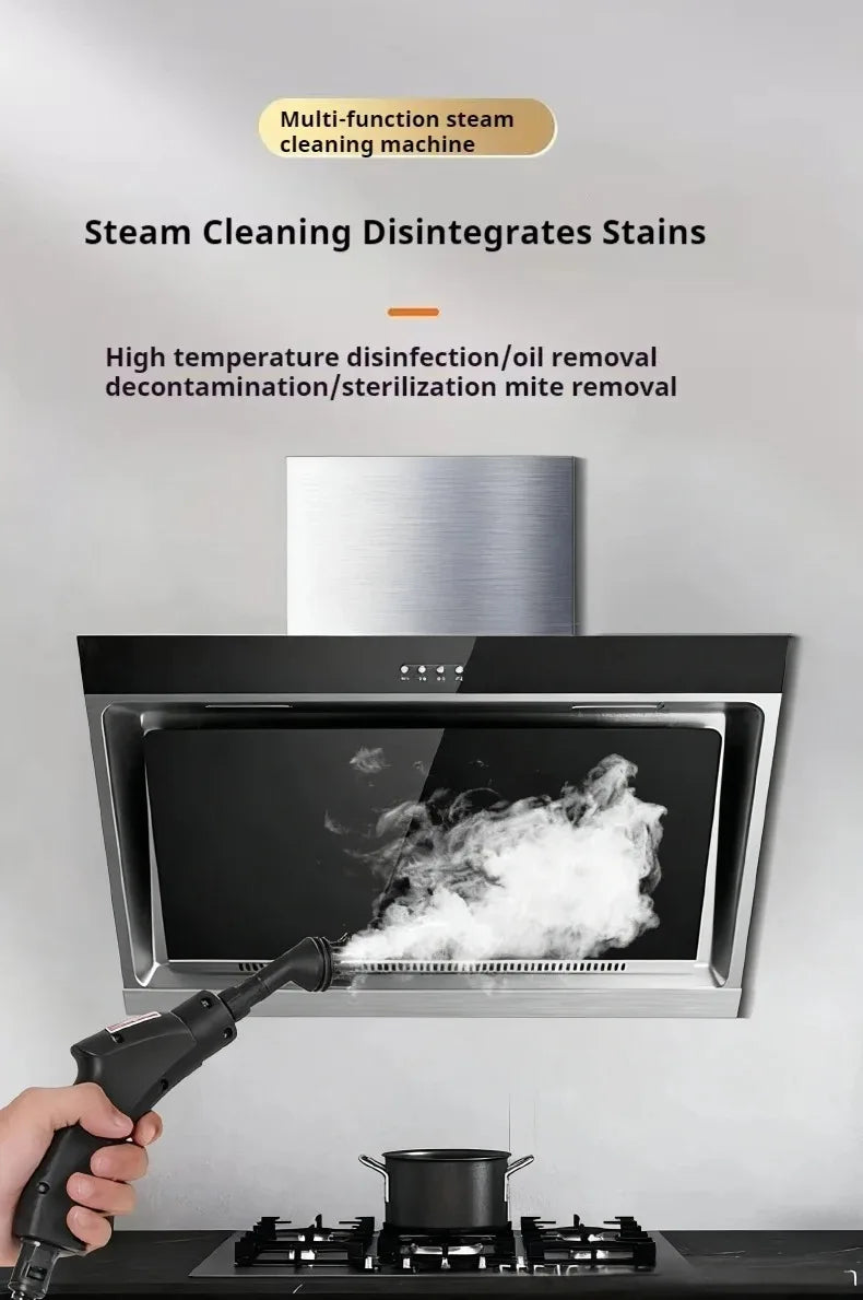 1.2L Steam Cleaner High Temperature Sterilization Air Conditioning Kitchen Hood Home /Car Steaming Cleaner 220V/110V EU/US Plug