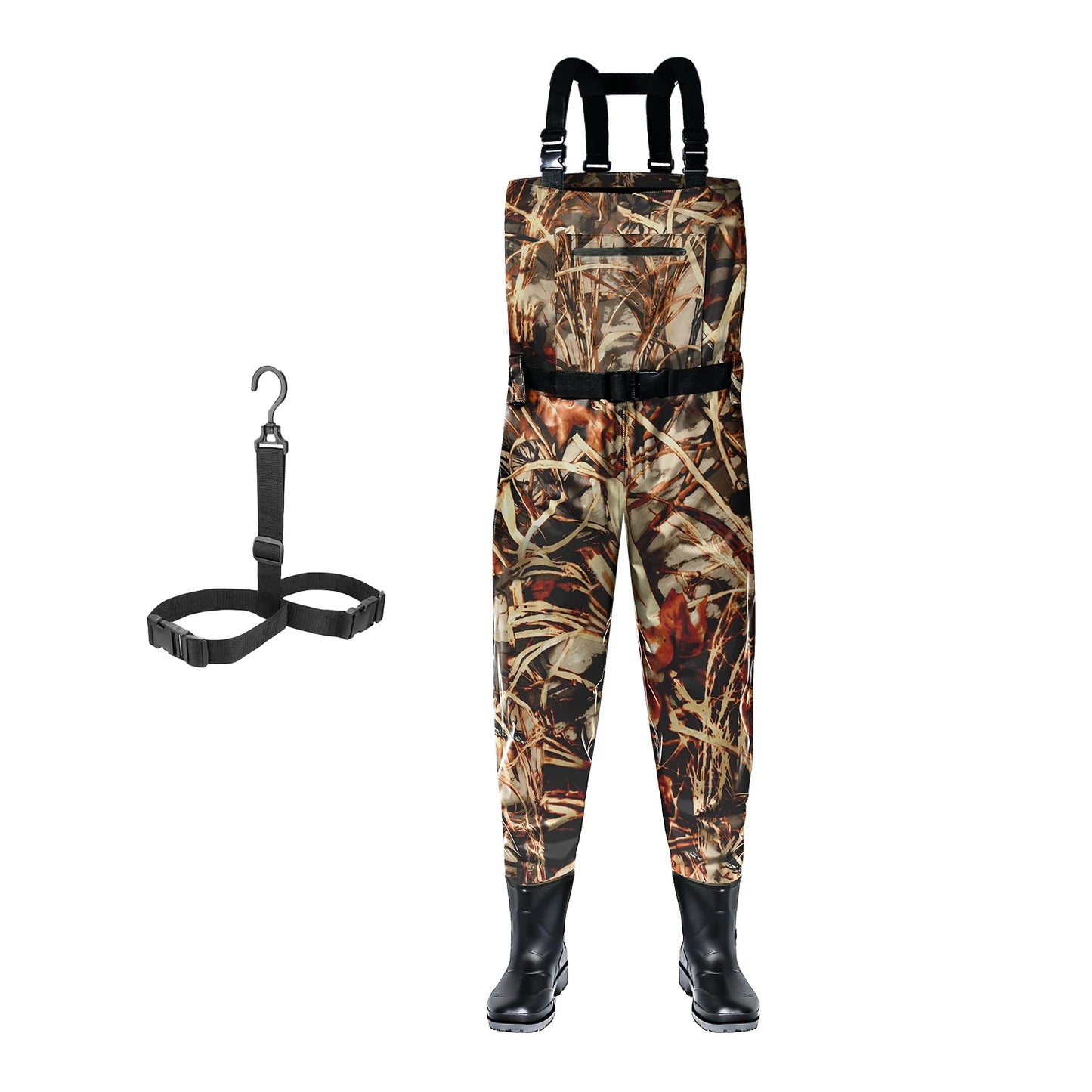 Camouflage Dead Leaf Pattern Adult Waders Breathable Lightweight Fishing Hunting Waders for Men Women Outdoor Activities