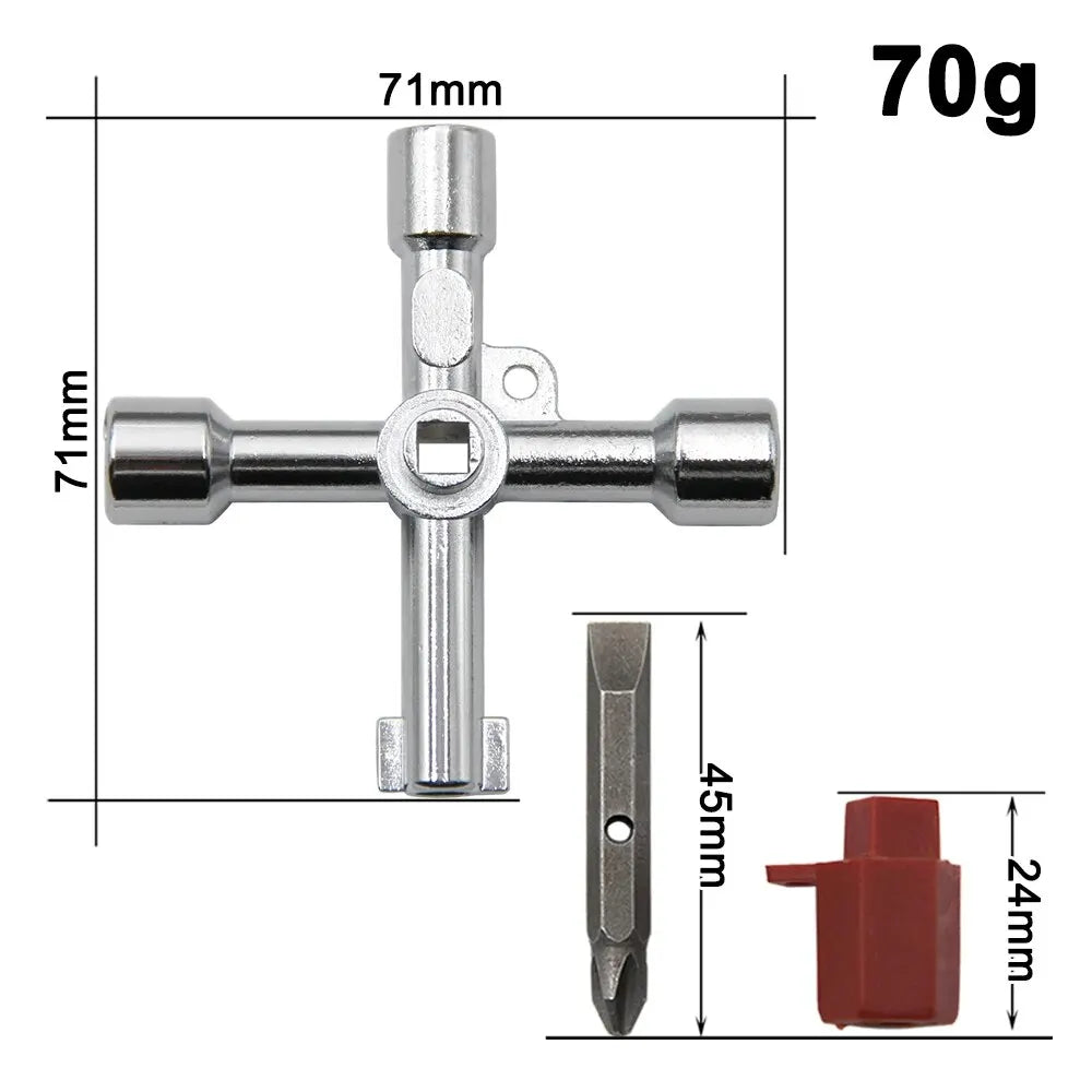 4in1 Key Wrench Multi Tool for Electrical Cabinet Maintenance
