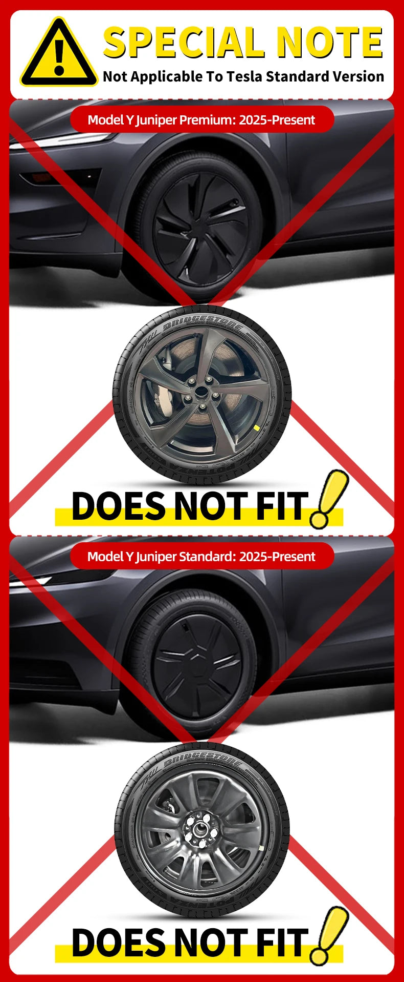 4PCS Design for TESLA Model Y 2020-2024 Vehicle Full Coverage Blade Wheel Cover Cap 19 Inches Hubcaps  Automobile Accessories