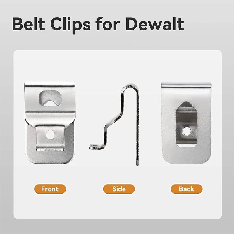 6PCS Belt Clip Hook for Dewalt 20V Drill Driver N268241 N169778 N086039 DCD980 DCD985 Power Tools Accessories