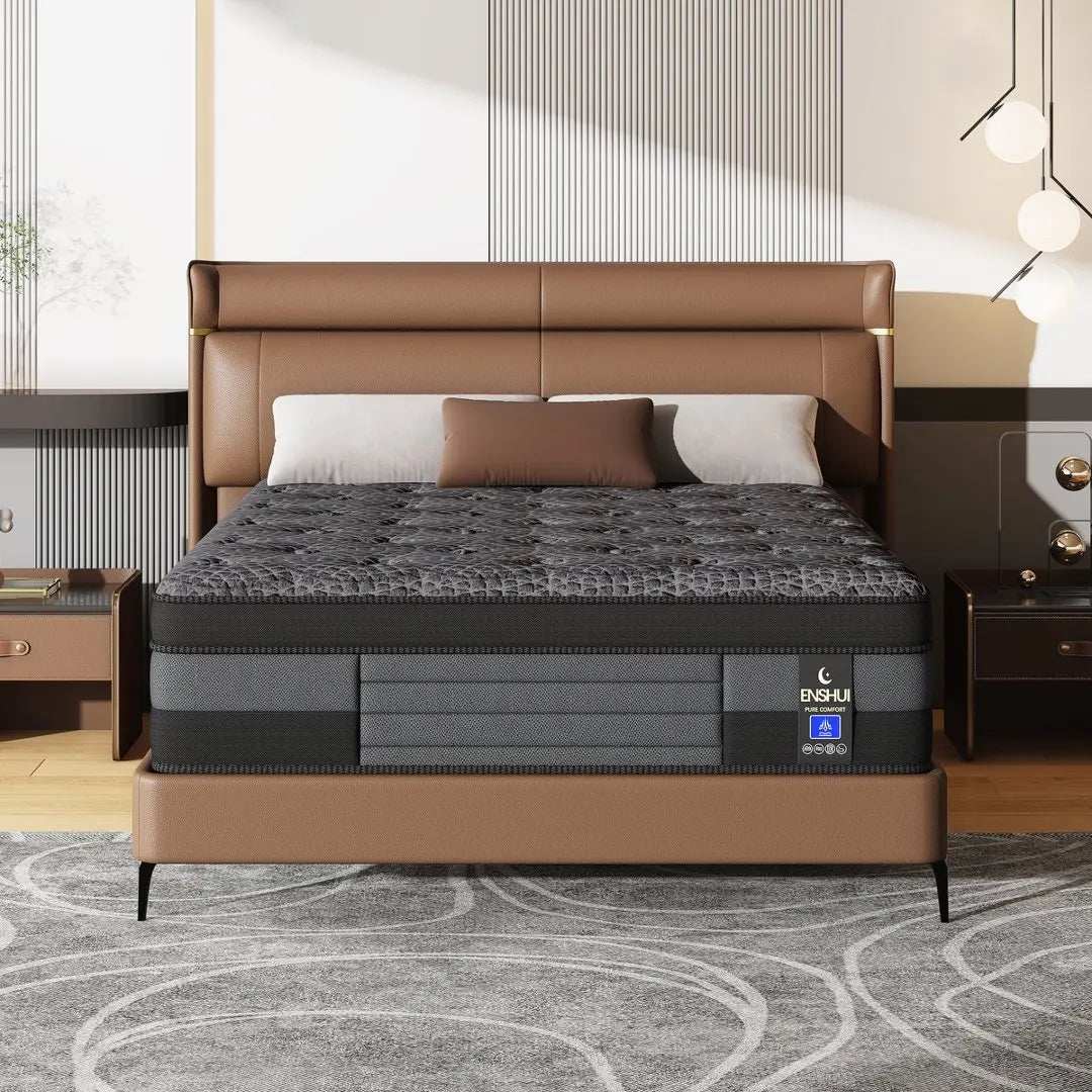 Comfortable Pocket Spring Memory Foam Mattress With Suede Top