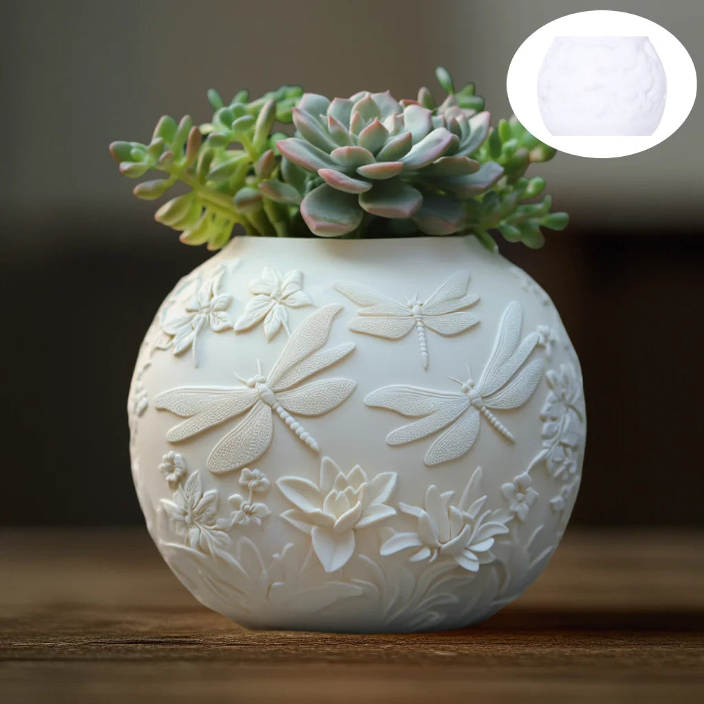 Witch Magic House Relief Pumpkin Succulent Plant Flower Pot Resin Mold  House Relief Storage Box Castle Candle Cup Gypsum Molds