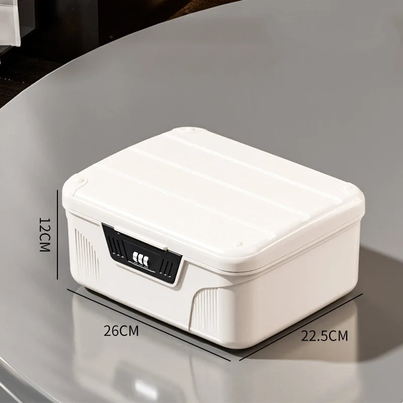 Digital Password Lock Safe Box Passport Medicine Portable Organizer Case Household Cash Jewelry Privacy Security Storage Box