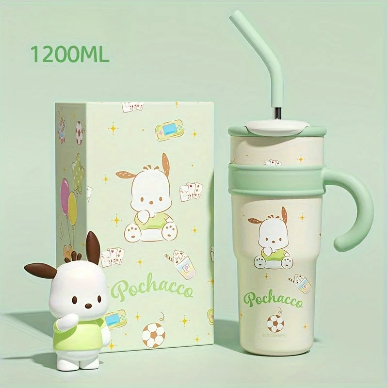 1Pc Hellokitty Thermos Cup, High-Looking Water Cup, 700ml 1200ml, Valentine's Day Gift, Car Cup, Portable Coffee Cup, Large Capacity