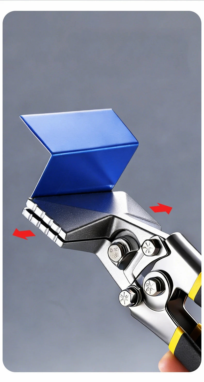Hand Seamer, Straight Jaw Sheet Metal Bender Tools, Sheet Metal Seamer Form Edge Seamer Seaming Plier with Ergonomic Handle,