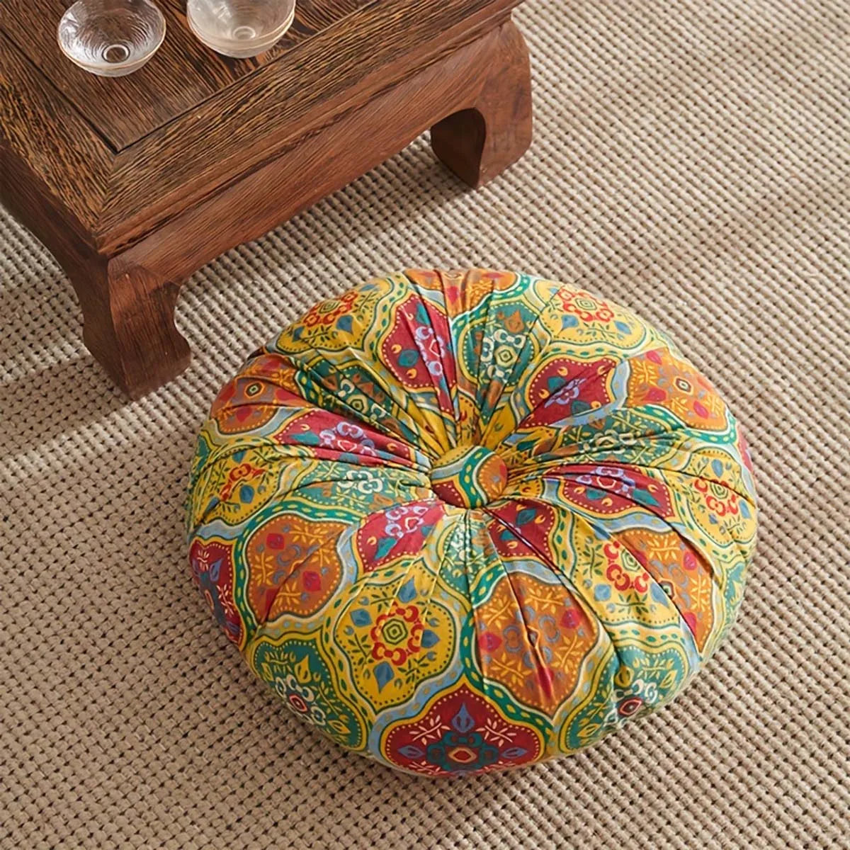 1 PC Bohemian Round futon floor cushion, household chair, sofa, chair cushion, bedroom buttocks cushion, office seat cushion