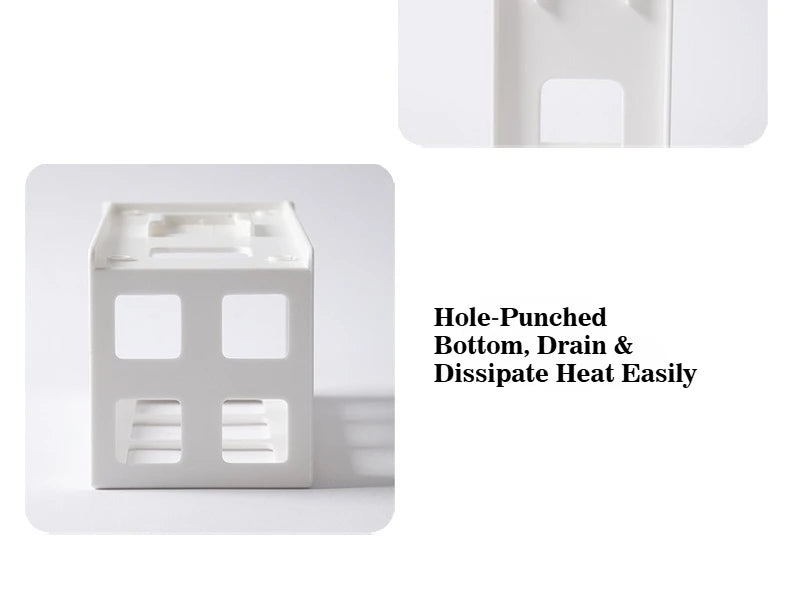 No‑drill Wall Mounted Storage Box, Plastic Organizer for Hair  Tools , Bedroom Bathroom Fridge Washing Machine Side Storage Rack
