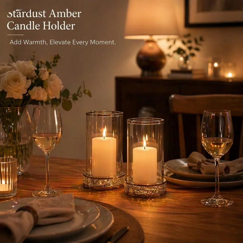 Contemporary Sparkling Hurricane Candle Holder For Weddings