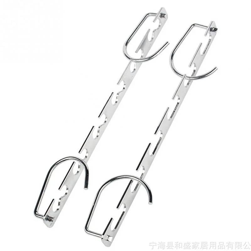 37cm Multifunctional Space Saving Metal Hangers with Hook 6 Hole Clothing Wardrobe Organizer Iron Clothes Coat Hanger 1pcs