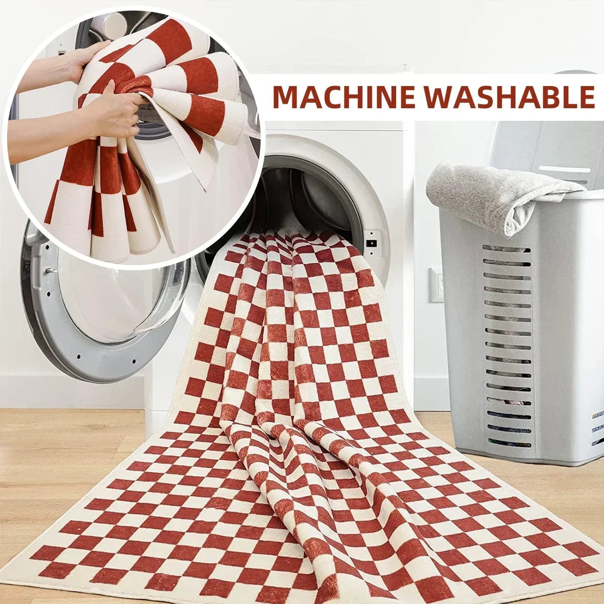 Hallway Runner rug Kitchen Carpet Non-slip Bohemian Washable Floral mat Soft Low Pile Entrance Floor Mat Laundry Room Bath Mats