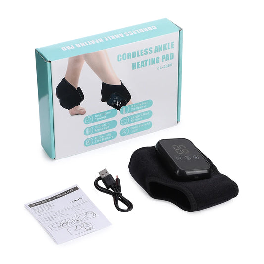 Cordless Ankle Massager With Heating And Vibration