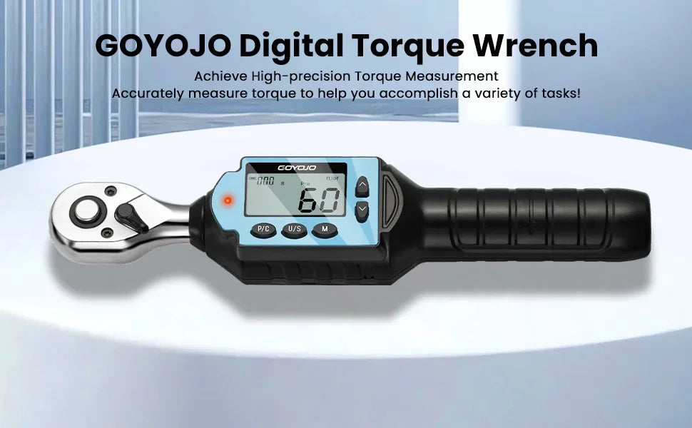1/4" 3/8" 1/2" MINI Digital Torque Wrench Torque Spanner Hand Tools Bicycle Car Repair Tool Portable Wrench Bidirectional