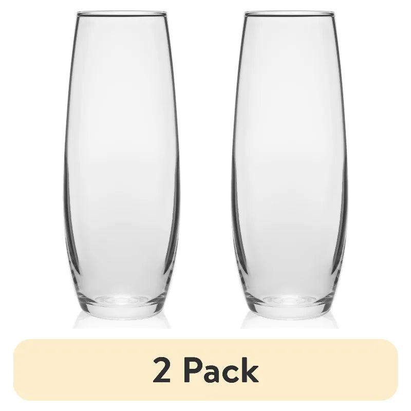 Elegant Clear Glass Bud Vase For Home And Tabletop Decor