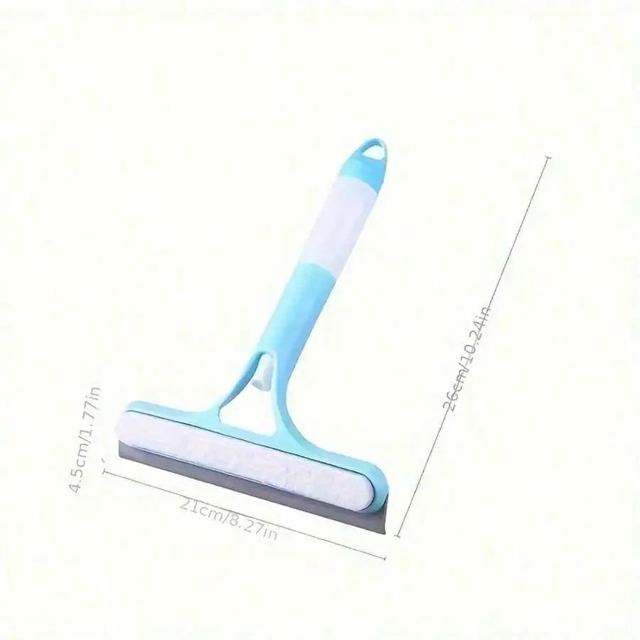 1pc, 3 In 1 Glass Wiper With Scraper And Sprayer, Window Cleaner, Multifunctional Handheld Shower Window Glass Scraper For Spraying, Washing And Scraping