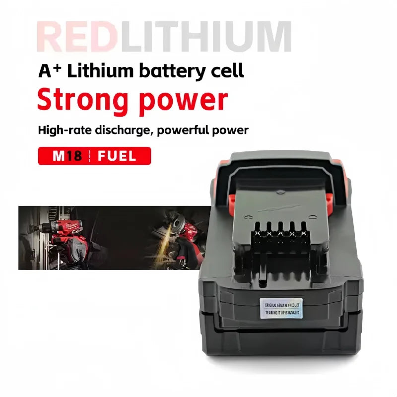100% New Milwaukee M18 6.0Ah High Output Battery 18V Lithium-ion Rechargeable for Milwaukee M18 Cordless Power Tools 18v Battery