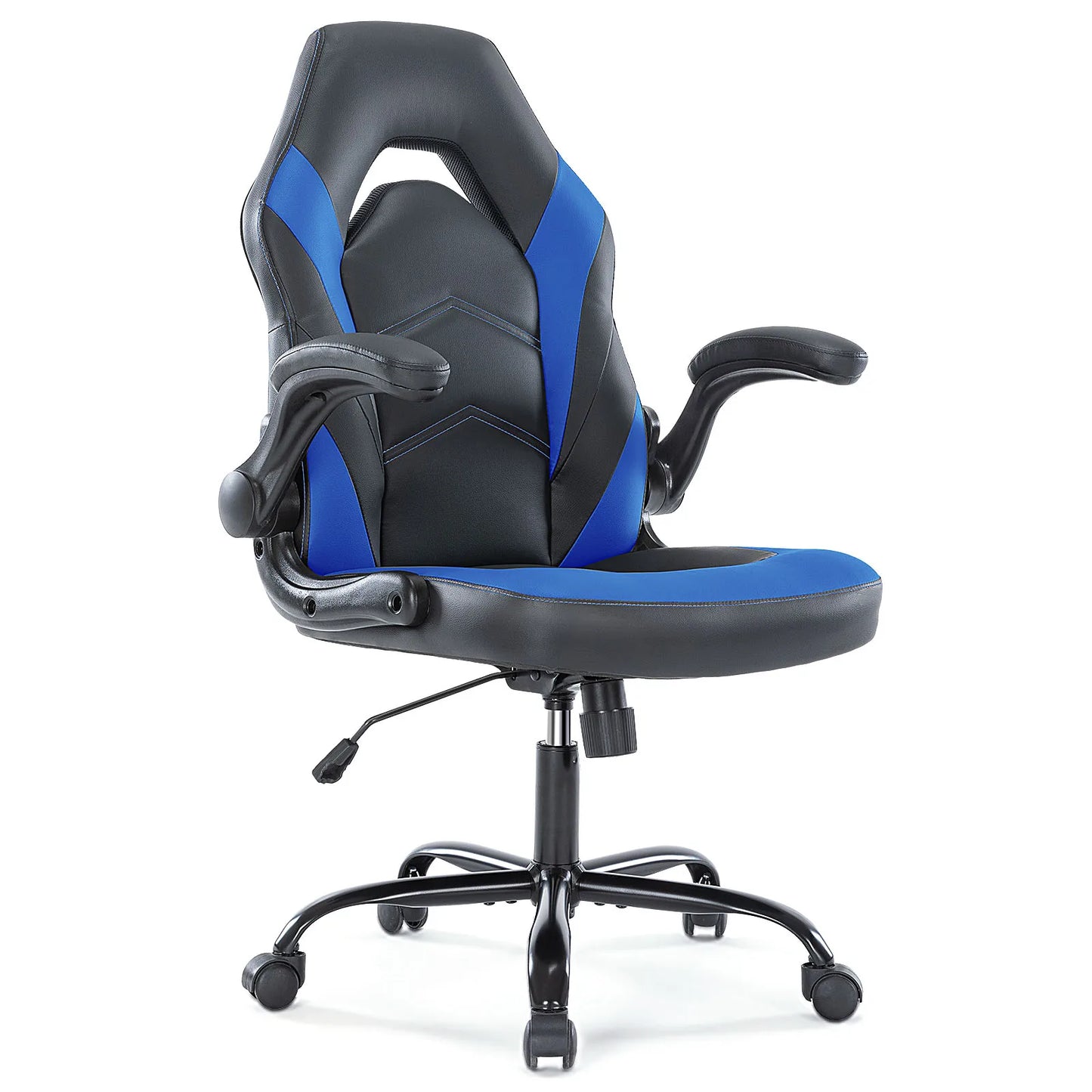 Ergonomic Gaming Office Chair With Adjustable PU Leather Armrests