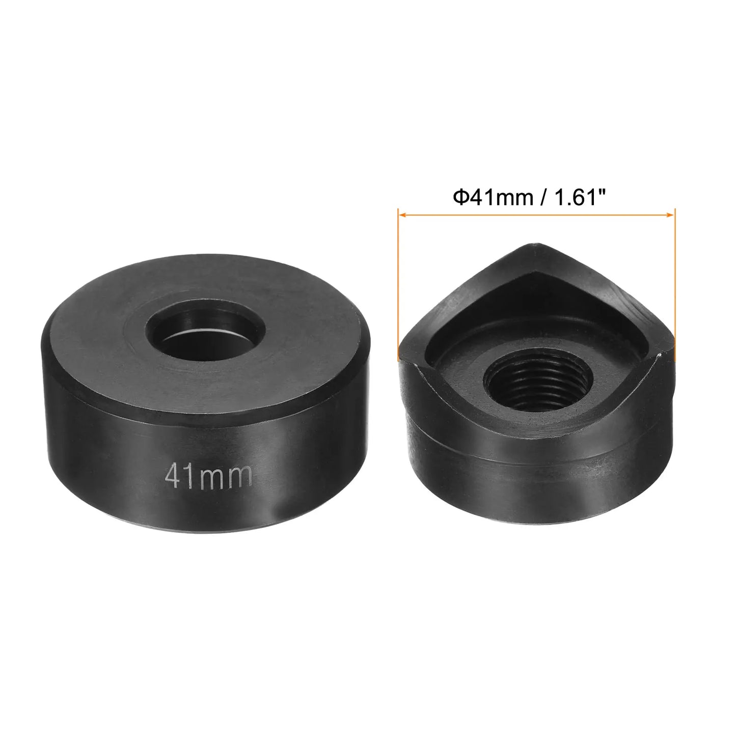 10-50mm Sheet Metal Punch Hole Punch Bearing Steel Precise Cutting Manual Knockout Kit w External Hex Shank for Metal Plate Sink
