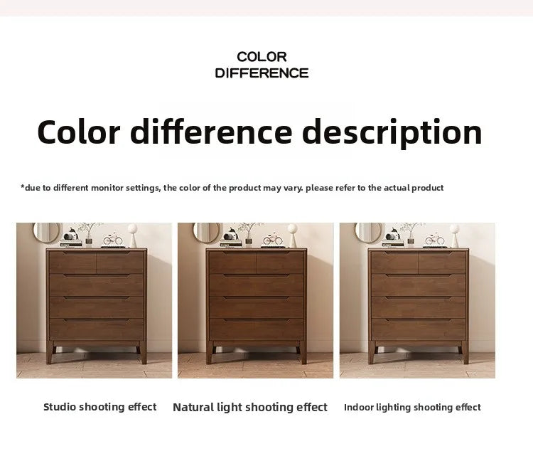 Wooden Chest of Drawers 5-Drawer & 6-Drawer Dresser Cabinet Bedroom Clothes Storage Organizer No Assembly Living Room Furniture