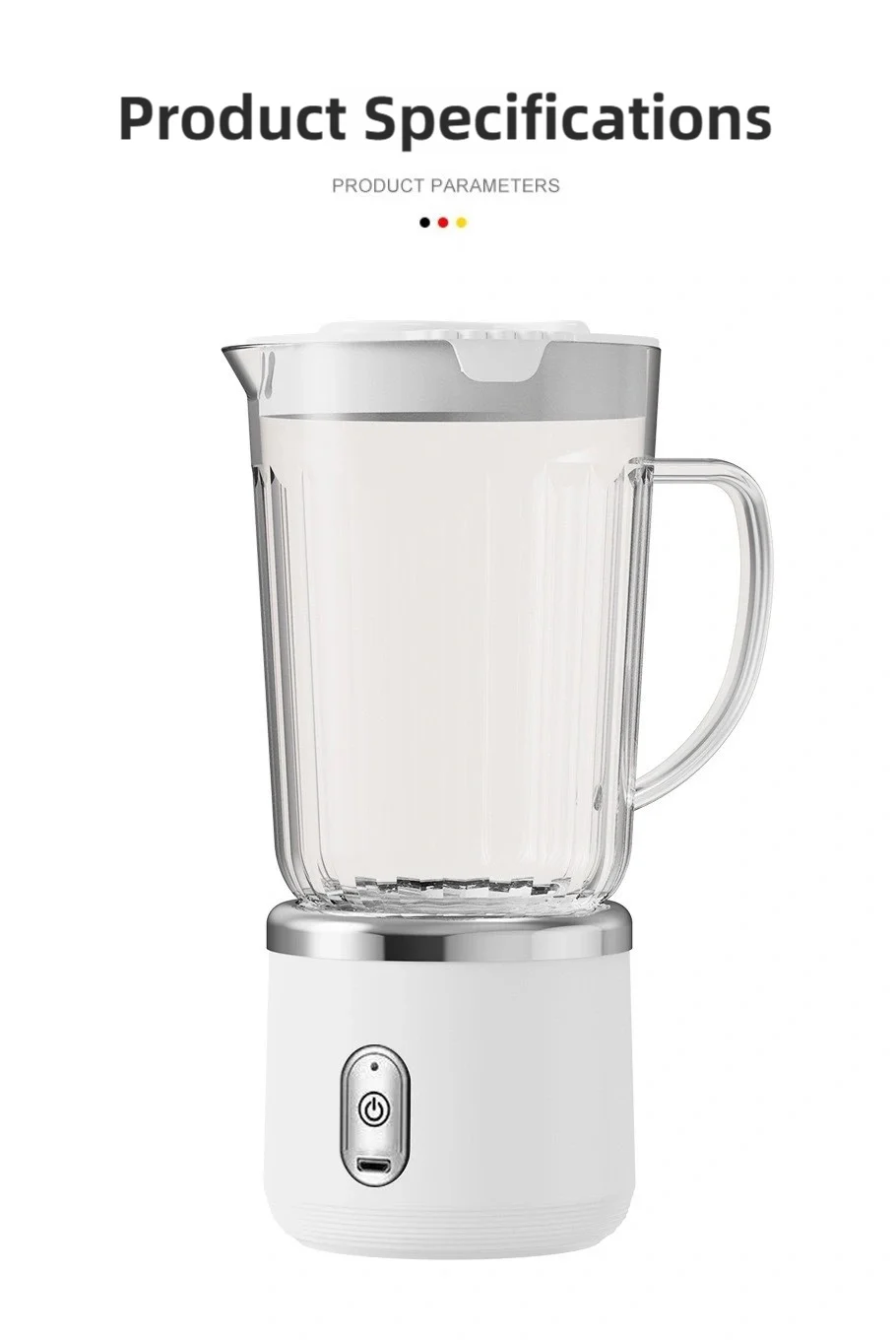 Electric Juicer 4-Blade Three-Dimensional Blade Head Household Small Multi-Functional Portable Juicer Blenders Food Processors