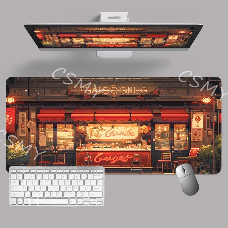 ftvae Computer Mouse Pad Gamer Japan Aesthetics Desk Mat Office Accessories Pc Cabinet Mousepad Keyboard Gaming Mats Xxl Large M