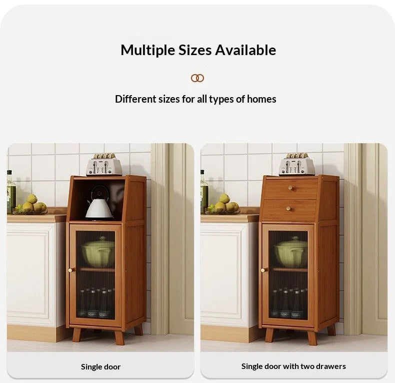 Narrow Living Room Storage Cabinet Multipurpose Sideboard Coffee Station Bar Cabinet Kitchen Pantry Drawer Organizer Furniture