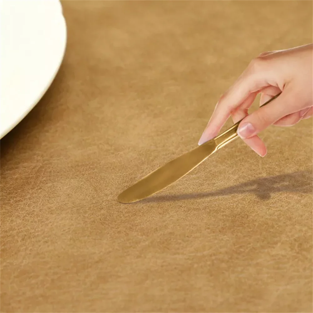Faux Leather Heat Resistant Waterproof Double Sided Dining Placemats