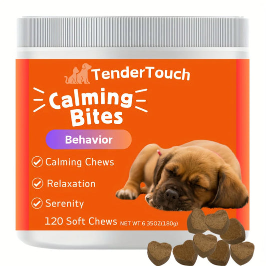 120 Chews TenderTouch Calming for Dogs 180g Natural Dog Anxiety Relief for Everyday Stress