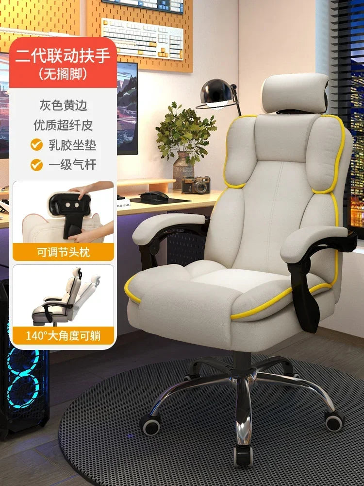 Pink Gaming Chair for Girl Gamer Ergonomic Computer Desk Chair Lumbar Support Comfortable Long Time Sitting Streaming Office