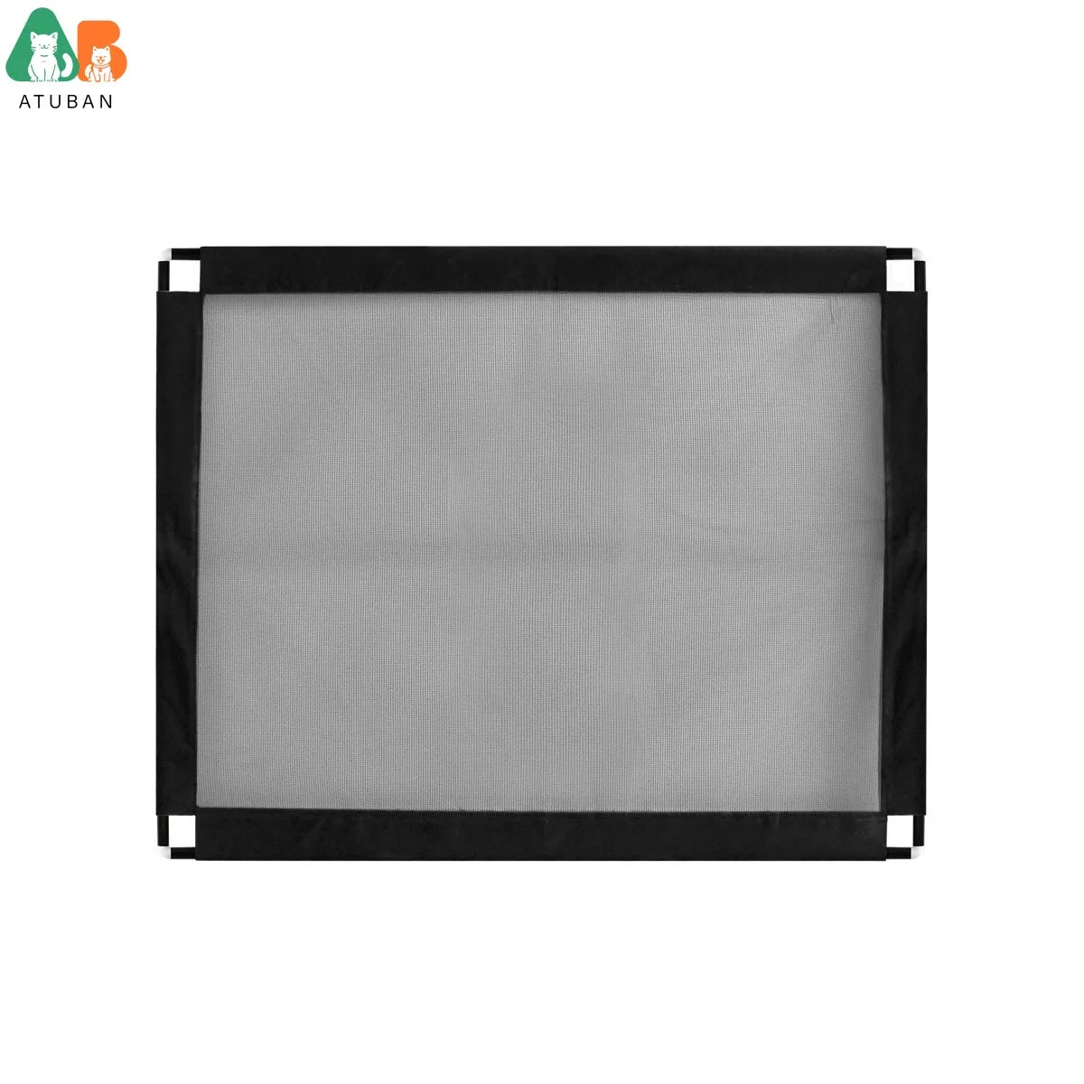 ATUBAN Dog Gate 39.3"x31.5" No Drill/Self-Adhesive,Adjustable,for Stairways,Doorways,Bedroom,Kitchen Pet Mesh Gate for Hallways
