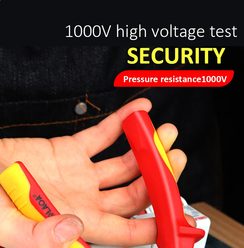 LAOA Insulated Cable Cutter Professional 1000V Wire Stripping Pliers Heavy-Duty Multi-Tool for Electricians High Voltage Safety