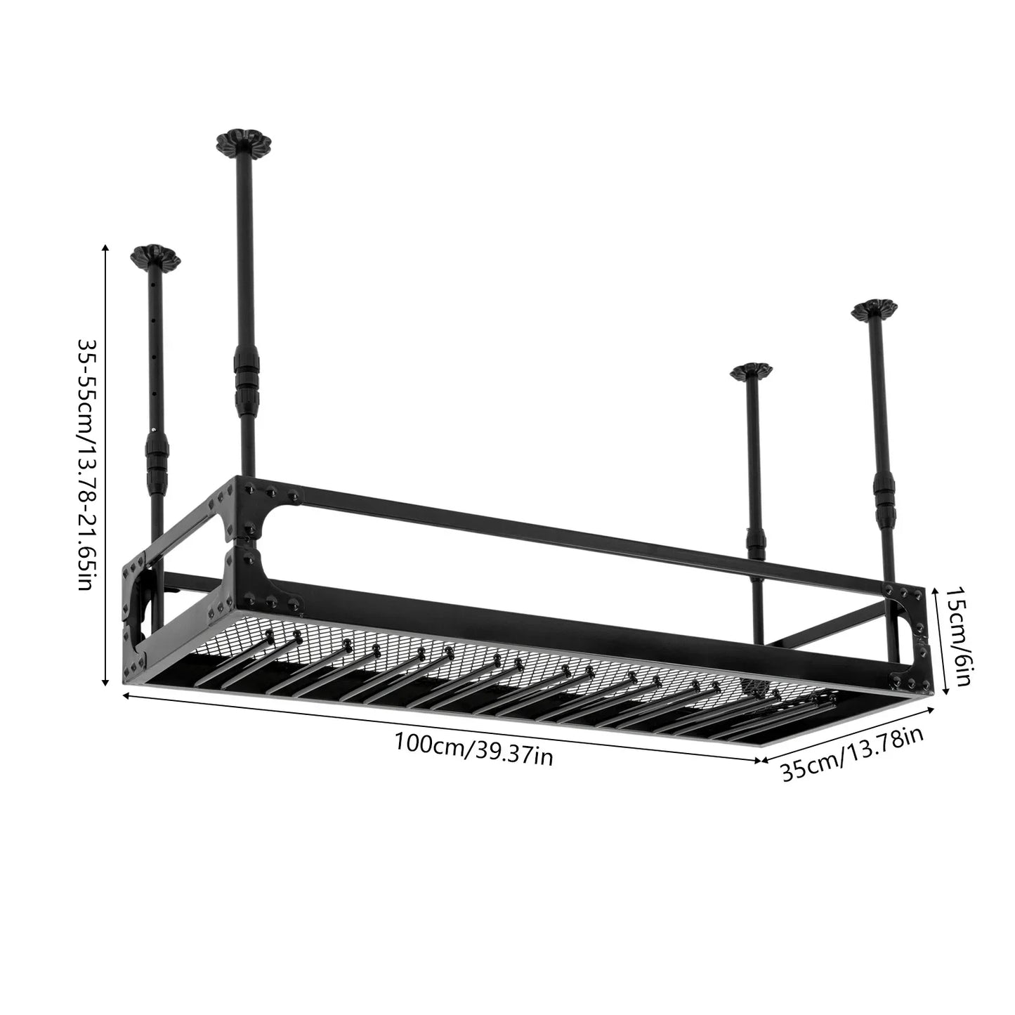 Industrial Vintage Bar Floating Shelf，Ceiling Mount Iron Wine Rack，Glass Hanging Holder Stemware Storage Organizer