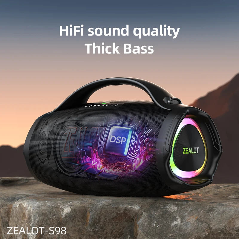 Zealot S98 Portable Bluetooth Speaker 160W Waterproof TWS Subwoofer