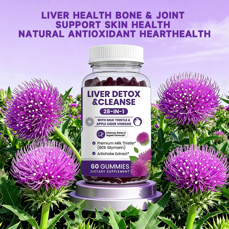 Liver Cleanse & Detox Gummies - Improve Digestion, Enhance Immunity, Help Cleanse The Liver and Promote MetabolismSupplements