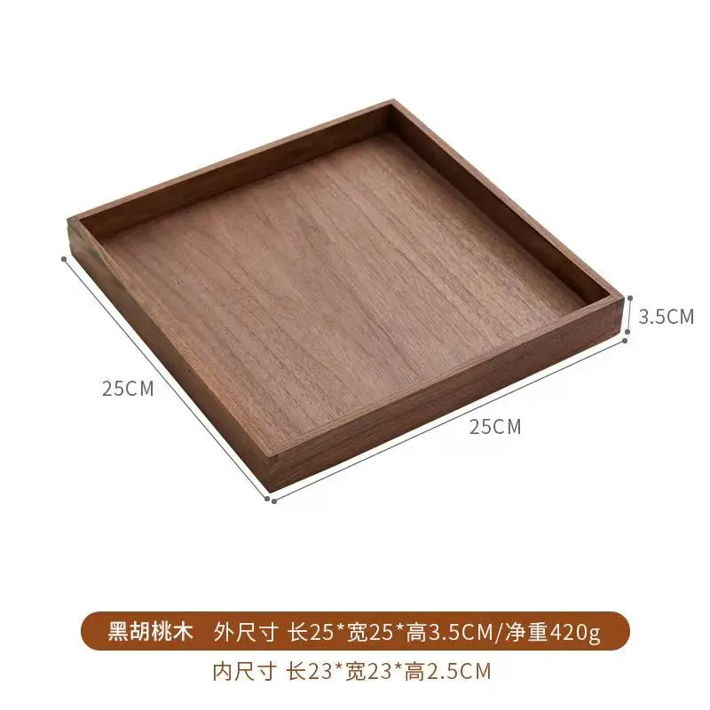 Black Walnut Wood Storage Box Chinese Tea Table Living Room Office Desktop Key Jewelry Solid Wood Tea Set Storage Box