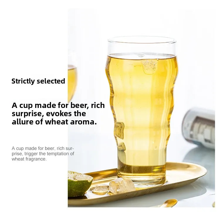 Large Capacity IPA Beer Glass Pub Commercial Pint Cup Craft Beer Mug Creative Personalized Wheat Beer Cup Crystal Glass