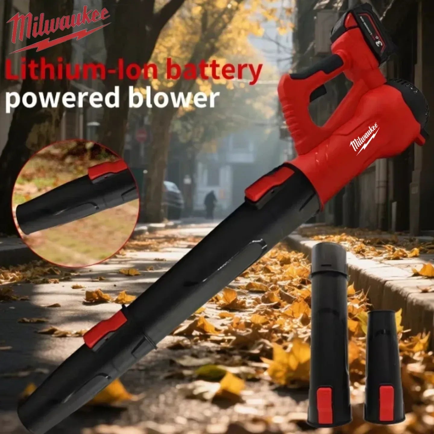 Milwaukee Cordless Efficient Leaf Blower 38000RPM Clean Air Blower Brushless Handheld Turbo Blower Power Tool 18V Battery