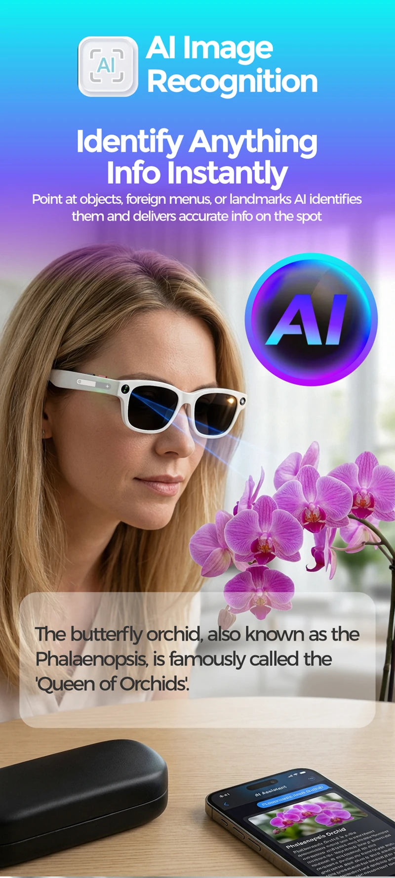 Lenovo AI Smart Glasses AI Translation 8MP HD Camera 4K Shooting Image Bluetooth Call Recording Music Smart Sunglasses 2026 New