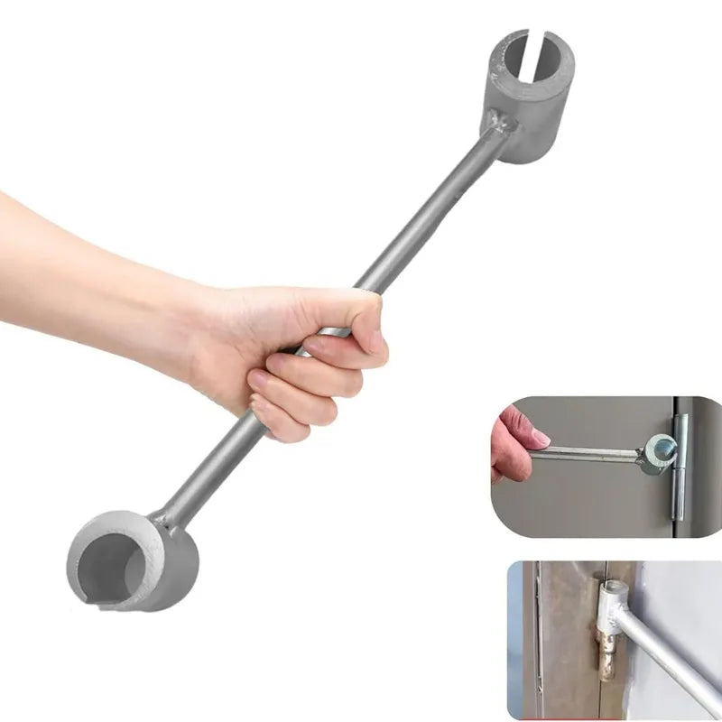 Double Head Hinge Gap Adjusting Wrench for Home Hinge Gaps Repair Hand Tools Steel Door Hinge Repair Spanner Labor-Saving Wrench